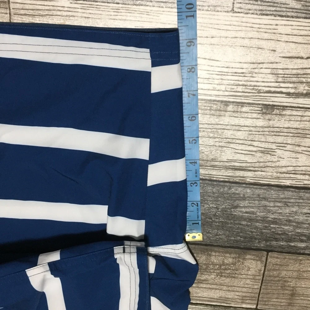 The Rocks Push Sydney Striped Boardshorts Men’s 34 Blue White (Inseam 9.5)